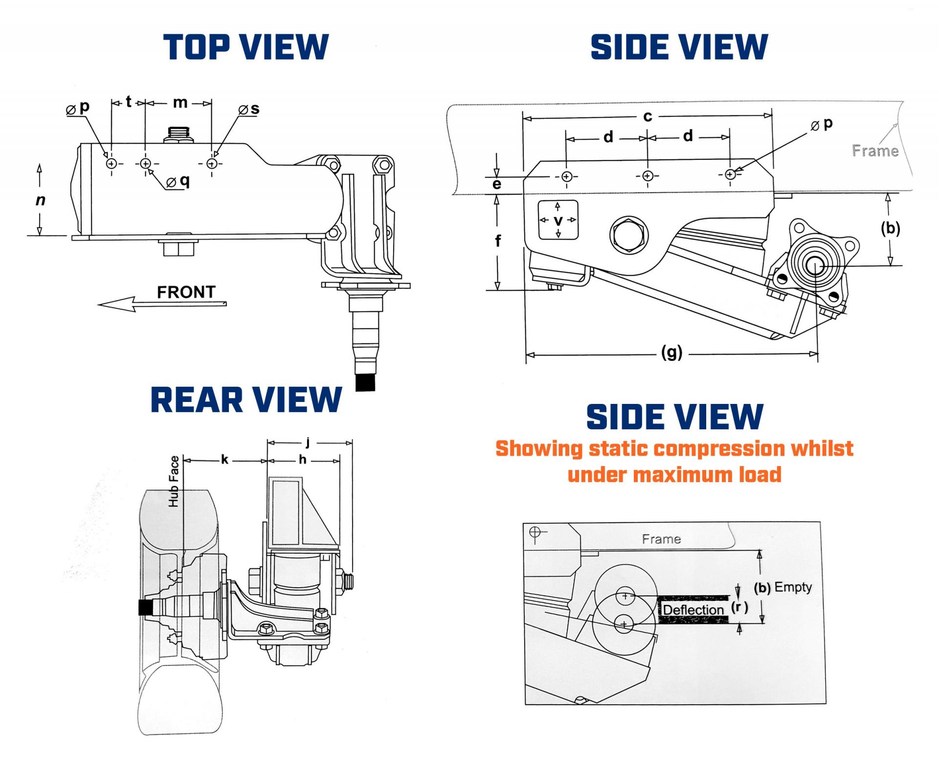 Timbren Axle-less Dimensions Timbren axle less Sizes