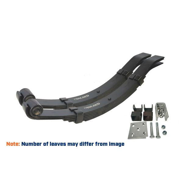 product image for Single Axle Spring Kit, 1250kg, 5 Leaf - Painted