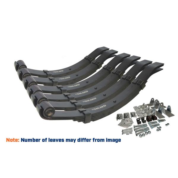 product image for Tri-Axle Spring Kit, 3750kg, Eye/Slipper, 5 Leaf - Painted