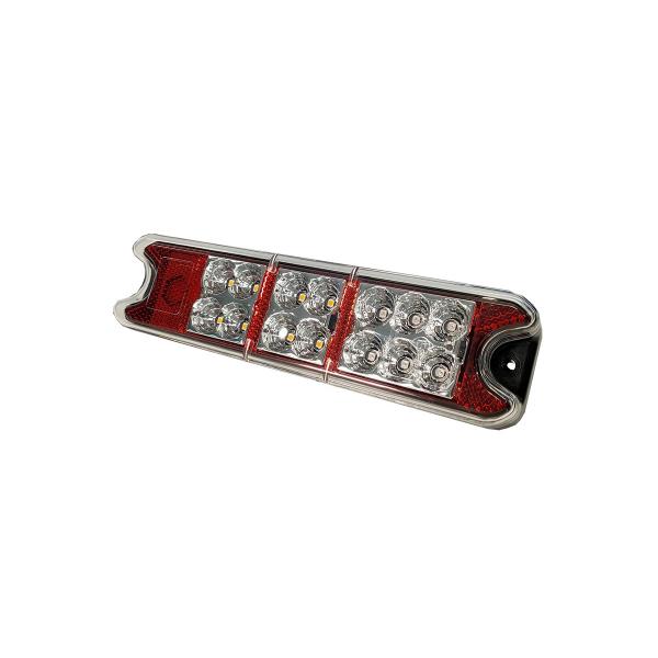 product image for LED tail lamp, w/reflector, 200x50mm, S/T/I, 10-30v, E mark