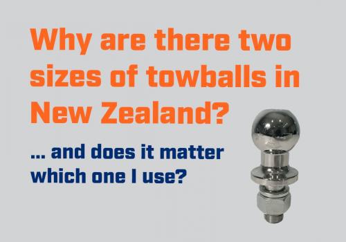 image of Why are there two sizes of towballs in New Zealand?