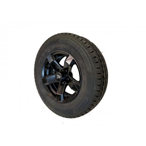 image of Rim/tyre KANTANA BLACK, 185R14C tyre, 850kg