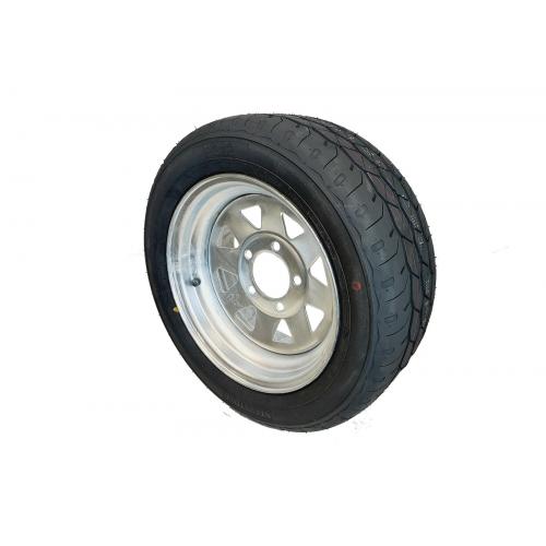 image of Rim/tyre 195/50 R13C 5 x 4 1/2" galvanised