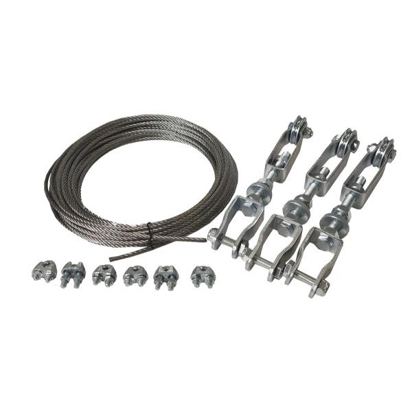 product image for Mechanical Handbrake kit, 2 axle, 10m, Stainless