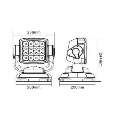 gallery image of Remote Control LED Spotlight/Searchlight