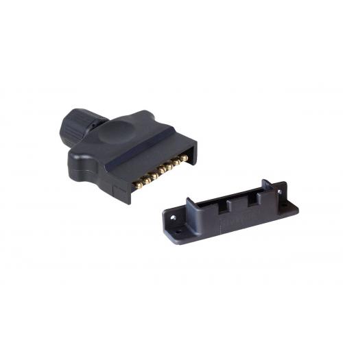 image of 7 pin flat plug, Quickfit, B4 and holder