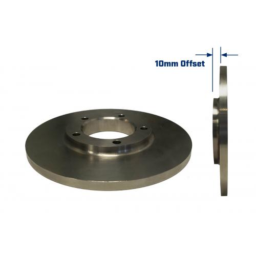image of 225mm non-vented rotor, stainless steel 10mm offset