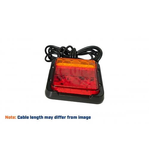 image of LED tail lamp, 120x125mm, L/hand - 300mm Cable