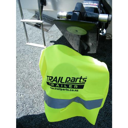 image of Outboard visibility flag customised with your logo/text