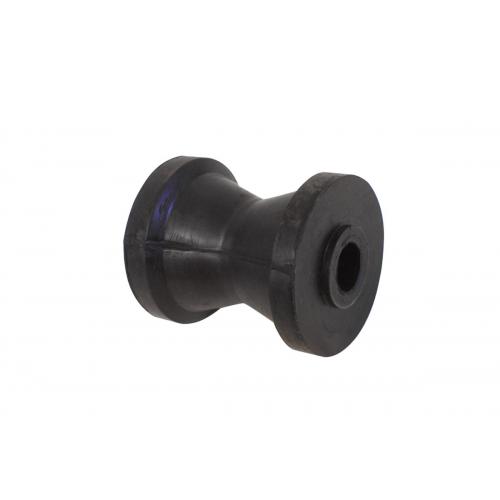 image of Keel roller 75 mm black, flanged ends