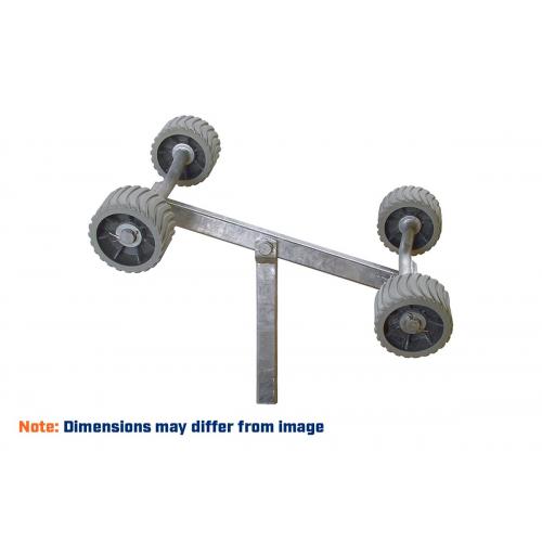 image of Quad roller assembly 300mmW x 300mmL w/o rollers