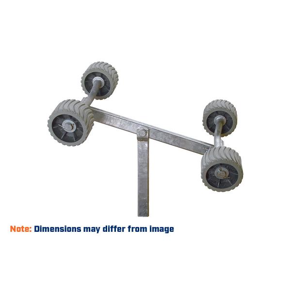 product image for Quad roller assembly 300mmW x 300mmL w/o rollers