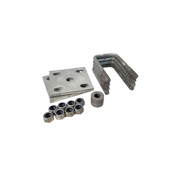 product image for U-bolt & axle plate kit, 113mm IL x 50mm IW, Suits 4 Leaf