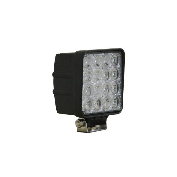 product image for 16LED Worklamp 115mmSq 10-80V 48W 60° Beam EMI free