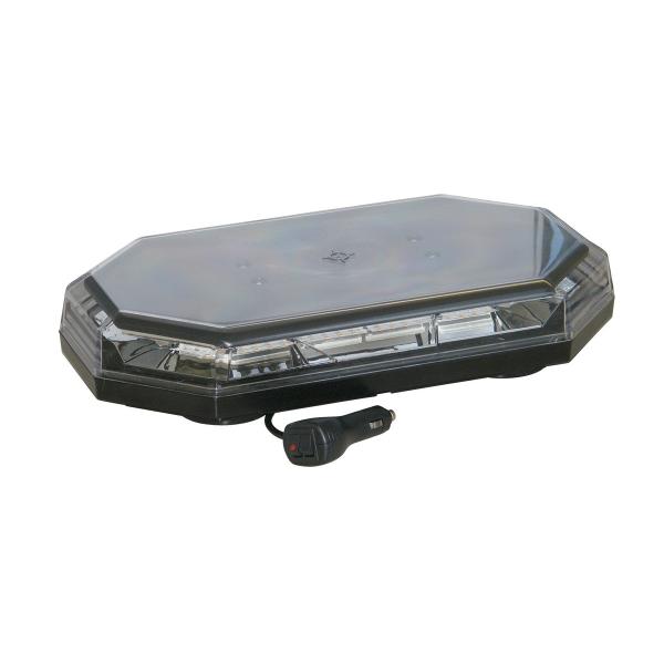 product image for LED Flashing Lightbar 10-30v Amber 388mm Mag base ECER65/R10