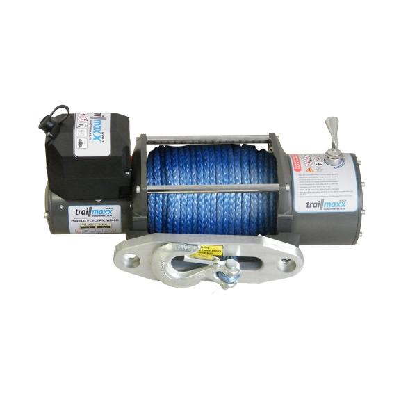 product image for 20000lb winch, 12v & Synthetic rope