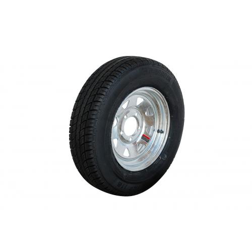 image of Rim/tyre 165 R13C 5 x 4 1/2" galvanised