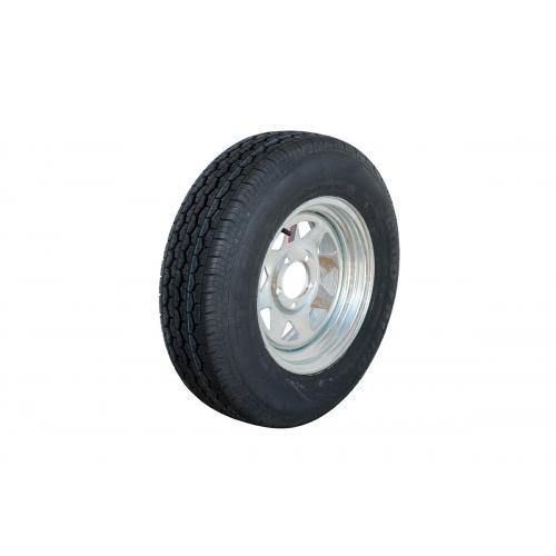 image of Rim/tyre 185 R14C 5 x 4 1/2" galvanised
