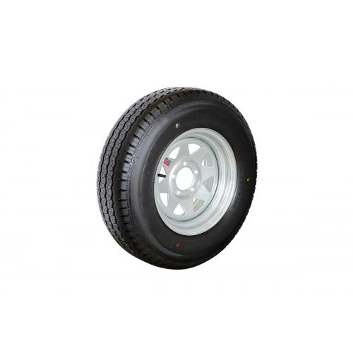 image of Rim/tyre 195 R14C 5 x 4 1/2" galvanised