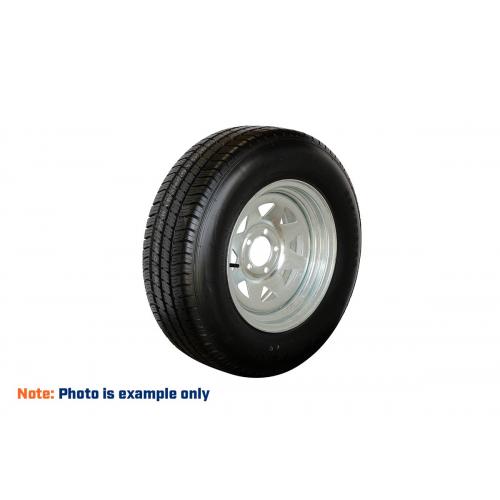 image of Rim/tyre 225/75 R15C 6 x 5 1/2" galvanised