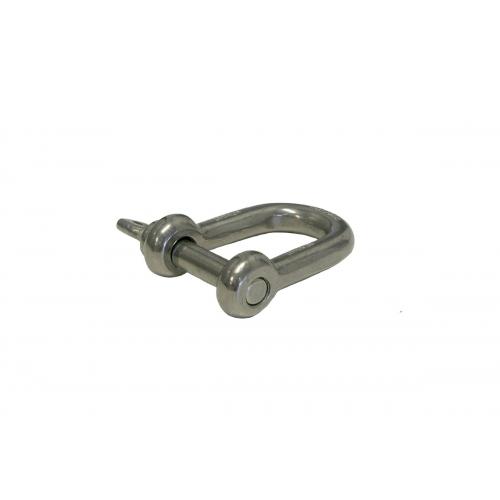 image of D-Shackle - Stainless, 23mm throat, Safe-T-Pin