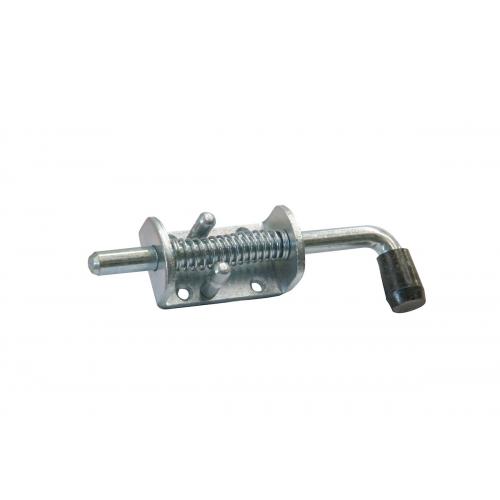 image of Spring bolt 12 mm pin, 75 x 40 mm, straight handle
