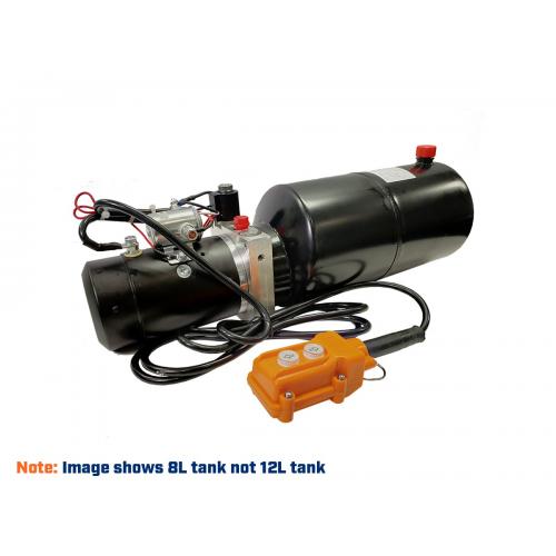 image of Hydraulic Power Pack, 12v, 12L tank
