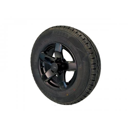 image of Alloy Rim/tyre, 185R14C, XENITH BLACK