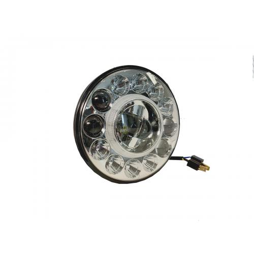 image of LED 7" insert lamp hi/lo beam with Adaptor Plugs