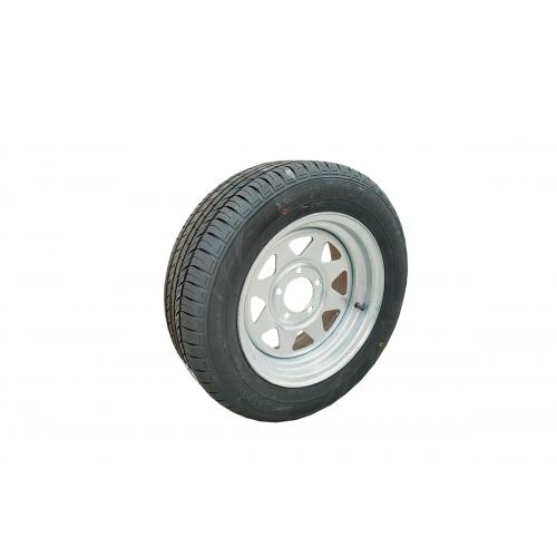 image of Rim/tyre 195/60 R14C 5 x 4 1/2" galvanised