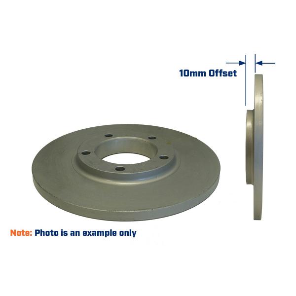 product image for 225mm Strike non-vented rotor, cast iron Dacromat, reversed