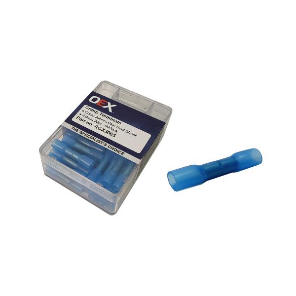 product image for Heat shrink joiners, Blue (pkt of 50)