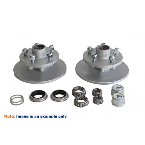 image of 225mm Hub with reversed rotor kit 5 x 4 1/2" 1750kg