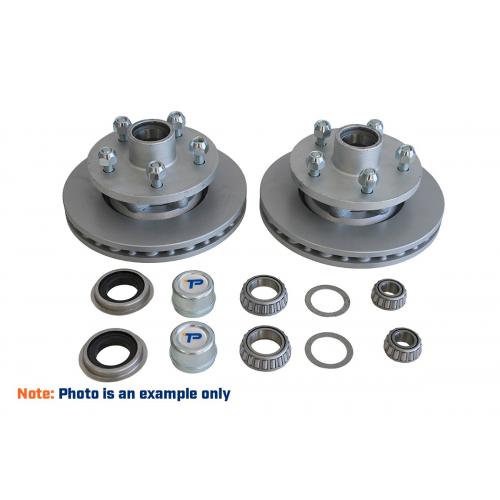 image of 235mm Cast Iron Disc Vented 1750kg Hub Kit Blank 5 x 7/16"