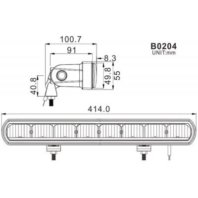 gallery image of LED Driving lightbar, 8 x 10W CREE, 444mm, E Marked